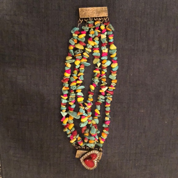 Beautiful multi colored stone bracelet - Picture 2 of 4